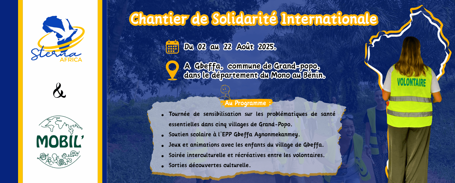 Chantier de solidarité internationale au Bénin